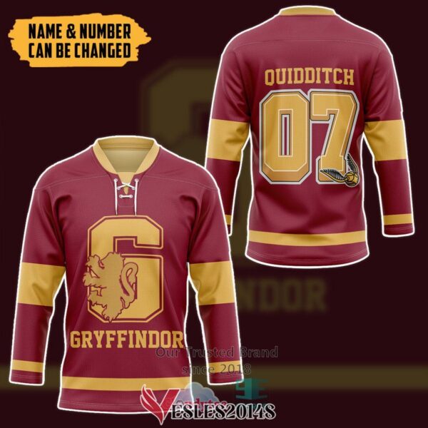 Personalized Harry Potter Gryffindor House Hockey Jersey, Trending Gifts For Fans - Vesles2014s 2