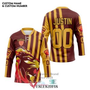 Personalized Harry Potter Gryffindor Lion Quidditch Team Hockey Jersey, Trending Gifts For Fans - Vesles2014s 2