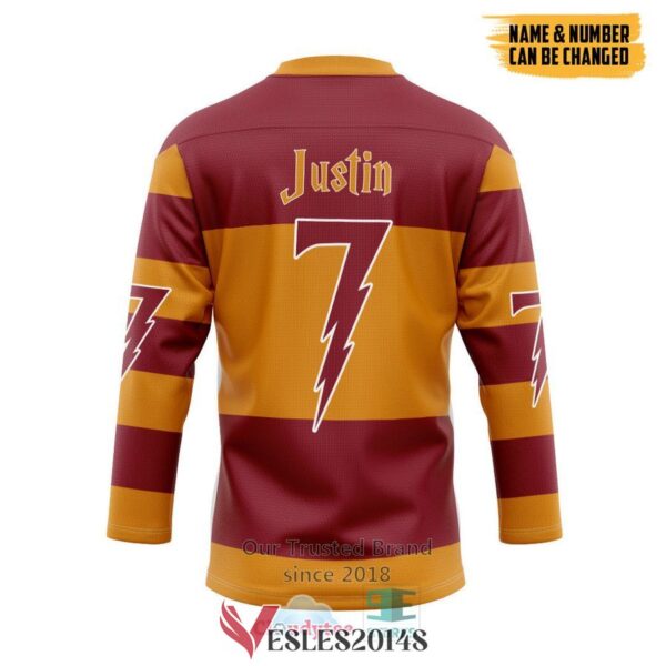 Personalized Harry Potter Hogwart Gryffindor Hockey Jersey, Trending Gifts For Fans - Vesles2014s 1
