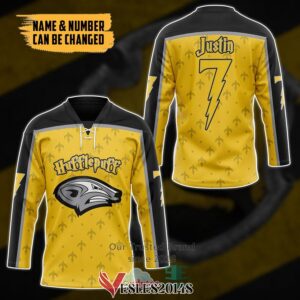 Personalized Harry Potter Hogwart Hufflepuff Hockey Jersey, Trending Gifts For Fans - Vesles2014s 2