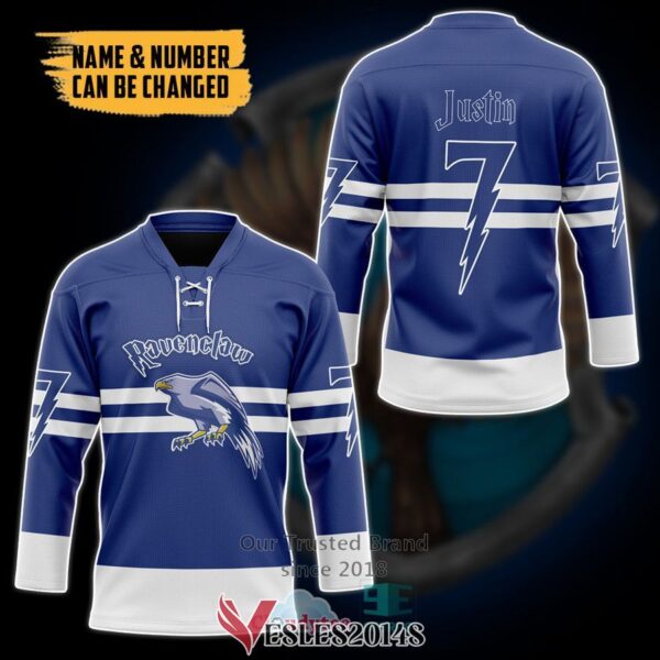 Personalized Harry Potter Hogwart Ravenclaw Hockey Jersey, Trending Gifts For Fans - Vesles2014s 2
