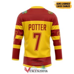Personalized Harry Potter Hogwarts Gryffindor Hockey Jersey, Trending Gifts For Fans - Vesles2014s 1