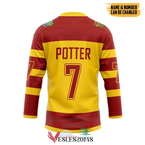 Personalized Harry Potter Hogwarts Gryffindor Hockey Jersey, Trending Gifts For Fans - Vesles2014s 1