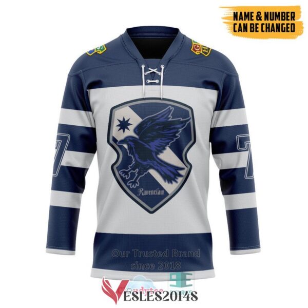 Personalized Harry Potter Hogwarts Ravenclaw Hockey Jersey, Trending Gifts For Fans - Vesles2014s