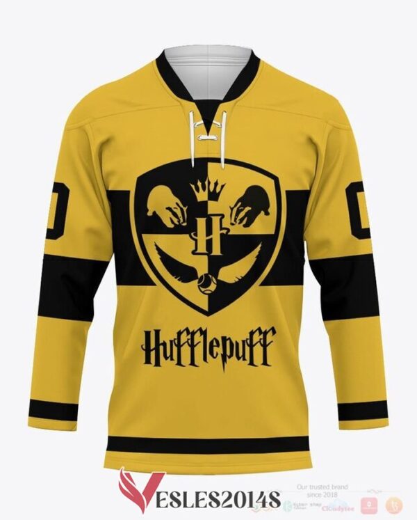 Personalized Harry Potter Hufflepuff Hockey Jersey, Trending Gifts For Fans - Vesles2014s 1