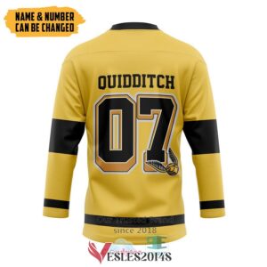 Personalized Harry Potter Hufflepuff House Hockey Jersey, Trending Gifts For Fans - Vesles2014s 1