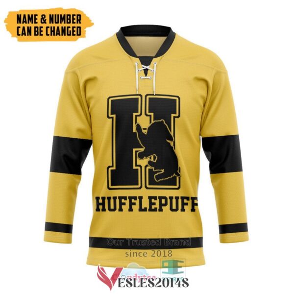 Personalized Harry Potter Hufflepuff House Hockey Jersey, Trending Gifts For Fans - Vesles2014s