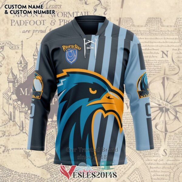 Personalized Harry Potter Ravenclaw Eagles Quidditch Team Hockey Jersey, Trending Gifts For Fans - Vesles2014s 3