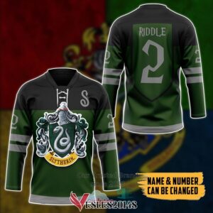 Personalized Harry Potter S For Slytherin Hockey Jersey, Trending Gifts For Fans - Vesles2014s 2