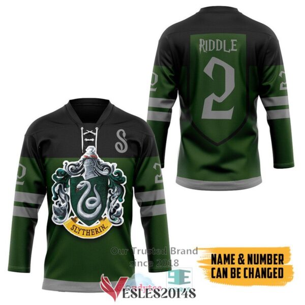 Personalized Harry Potter S For Slytherin Hockey Jersey, Trending Gifts For Fans - Vesles2014s 3