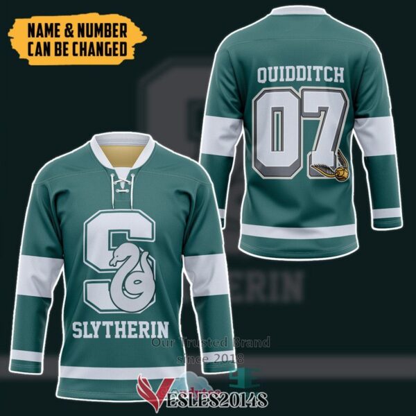 Personalized Harry Potter Slytherin House Hockey Jersey, Trending Gifts For Fans - Vesles2014s 2