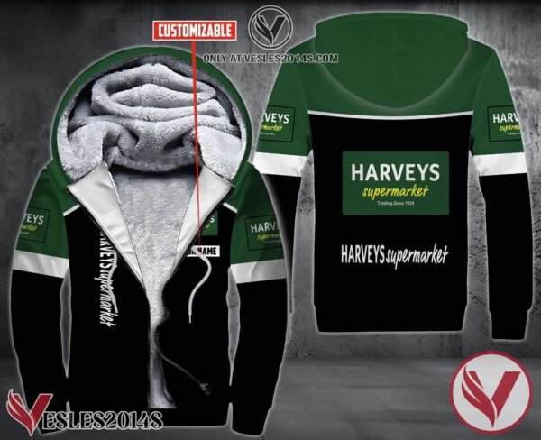 Personalized Harveys Supermarket Uniform Fleece Hoodie, Unique Gifts For Employee - Vesles2014S 1