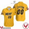 Personalized Heat 2020-21 Earned Edition Yellow Jersey Inspired Hawaiian Shirt, Unique Gifts For Friends - Vesles2014S 1