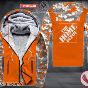 Personalized Home Depot Orange Uniform Fleece Hoodie, Unique Gifts For Employee - Vesles2014S 1