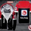 Personalized Husky Energy Uniform Custom Fleece Hoodie, Unique Gifts For Employee - Vesles2014S 1