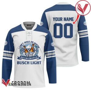 Personalized I Can Stagger On Busch Light Hockey Jersey - Vesles2014S
