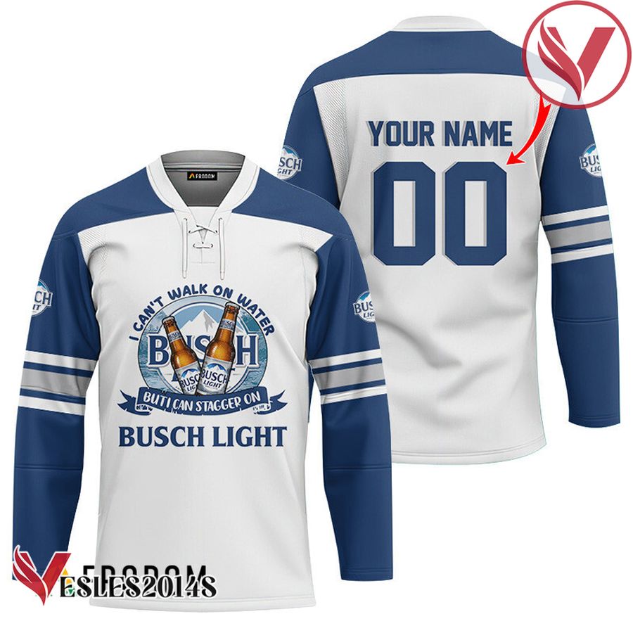Personalized I Can Stagger On Busch Light Hockey Jersey - Vesles2014S