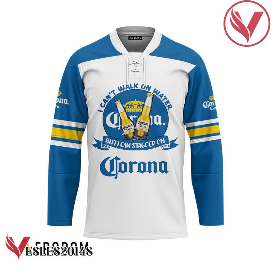 Personalized I Can Stagger On Corona Extra Hockey Jersey - Vesles2014S 1