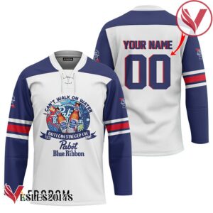 Personalized I Can Stagger On Pabst Blue Ribbon Hockey Jersey - Vesles2014S