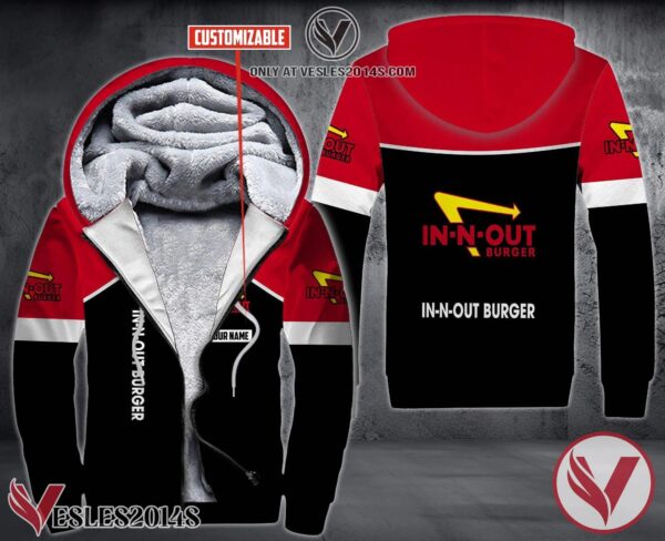 Personalized In-N-Out Burger Uniform Fleece Hoodie, Unique Gifts For Employee - Vesles2014S 1