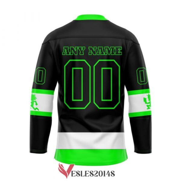 Personalized Insane Clown posse black green Hockey jersey, Trending Gifts For Fans - Vesles2014s 1