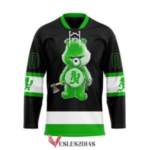 Personalized Insane Clown posse green care bear Hockey jersey, Trending Gifts For Fans - Vesles2014s