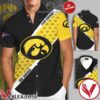 Personalized Iowa Hawkeyes Football Black Hawaiian Shirt And Short, Unique Gifts For Friends - Vesles2014S 1