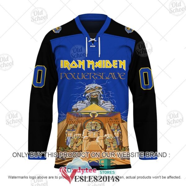 Personalized Iron Maiden Powerslave Sub Hockey Jersey, Trending Gifts For Fans - Vesles2014s 1