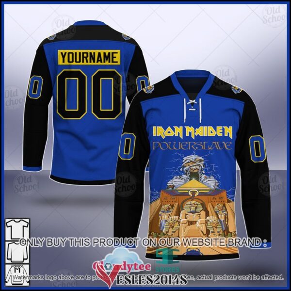 Personalized Iron Maiden Powerslave Sub Hockey Jersey, Trending Gifts For Fans - Vesles2014s