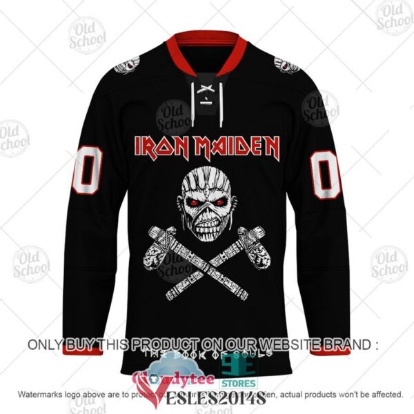 Personalized Iron Maiden The Book of Souls Crossbones Hockey Jersey, Trending Gifts For Fans - Vesles2014s 1