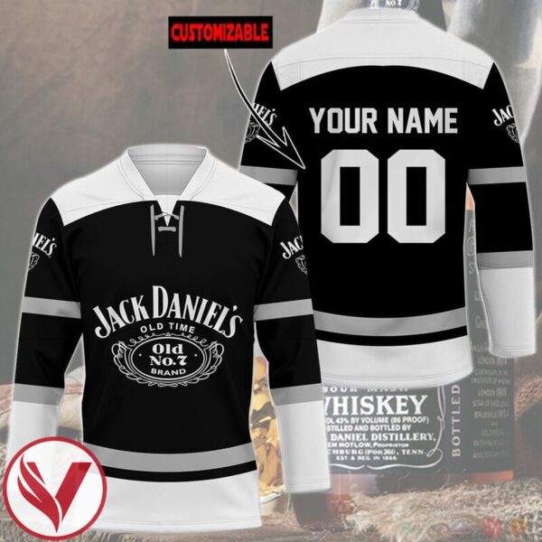 Personalized Jack Daniel's Old Time No 7 Hockey Jersey, Trending Gifts For Fans - Vesles2014s