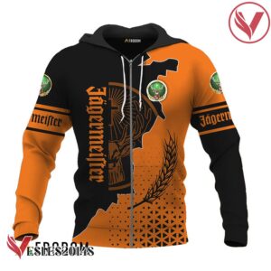 Personalized Jagermeister Black And Orange Cracking Hoodie & Zip Hoodie - Vesles2014S 2