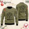 Personalized Jagermeister Flag Military Green Christmas Ugly Sweater, Unique Winter Outfits For Fans - Vesles2014S  1