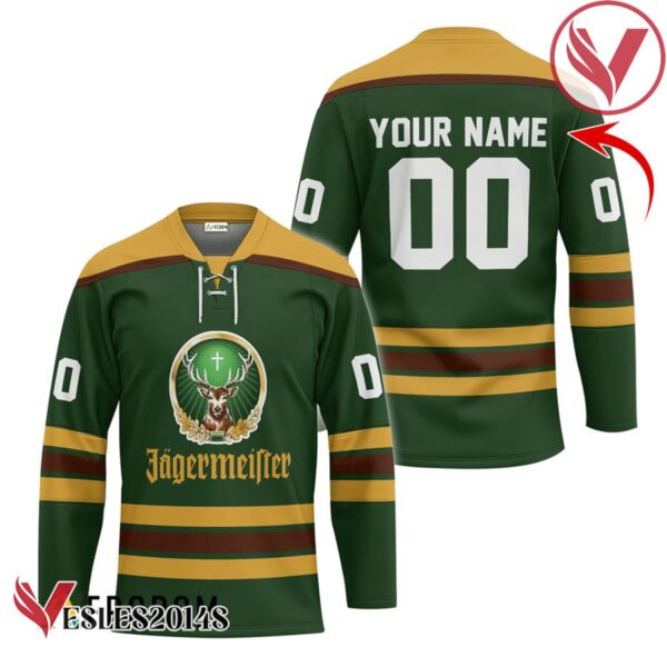 Personalized Jagermeister Green Hockey Jersey - Vesles2014S