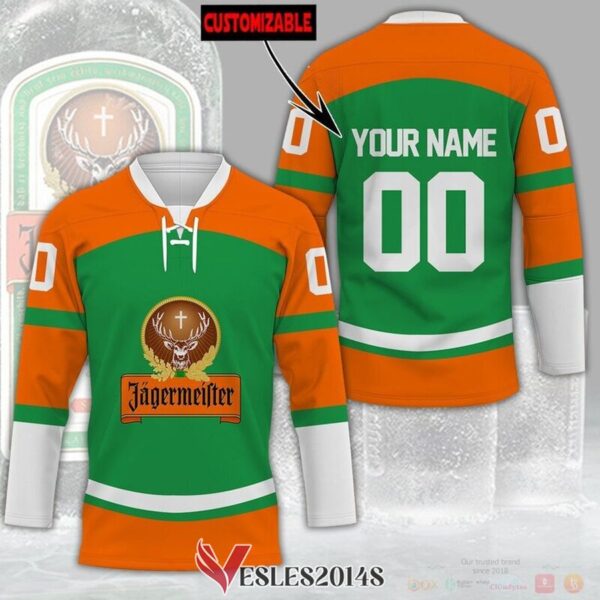 Personalized Jagermeister Liqueur Hockey Jersey, Trending Gifts For Fans - Vesles2014s