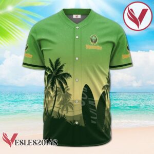 Personalized Jagermeister Palm Tree Surfboard Baseball Jersey, Perfect Gifts For Fans - Vesles2014S 2