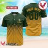 Personalized Jagermeister Yellow And Green Halftone Baseball Jersey, Perfect Gifts For Fans - Vesles2014S