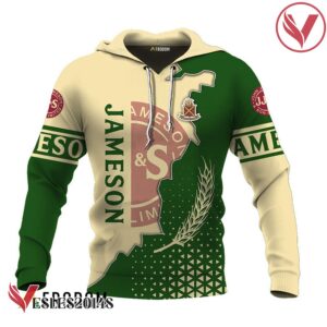 Personalized Jameson Beige And Green Cracking Hoodie & Zip Hoodie - Vesles2014S 1