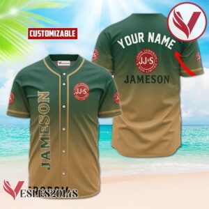 Personalized Jameson Gradient Baseball Jersey, Perfect Gifts For Fans - Vesles2014S