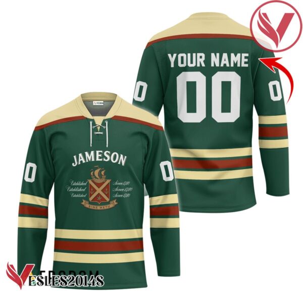 Personalized Jameson Green Hockey Jersey - Vesles2014S