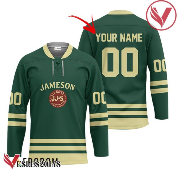 Personalized Jameson Green Retro Hockey Jersey - Vesles2014S