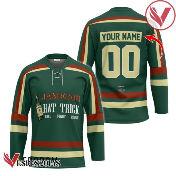 Personalized Jameson Hat Trick Hockey Jersey - Vesles2014S