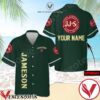 Personalized Jameson Irish Whiskey Dark Green Hawaiian Shirt And Short, Unique Gifts For Friends - Vesles2014S 1