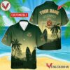 Personalized Jameson Palm Tree Surfboard Hawaiian Shirt, Best Summer Gifts For Fans - Vesles2014S