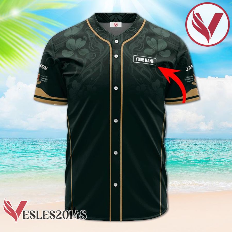 Personalized Jameson St. Patrick's Day American Flag Baseball Jersey, Perfect Gifts For Fans - Vesles2014S 2