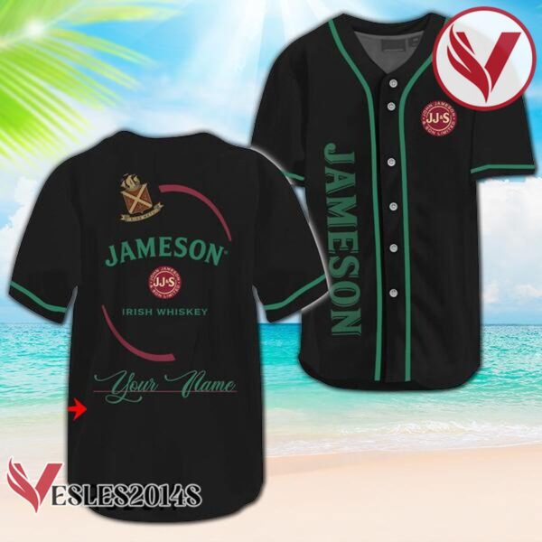 Personalized Jameson Whiskey Baseball Jersey, Perfect Gifts For Fans - Vesles2014S