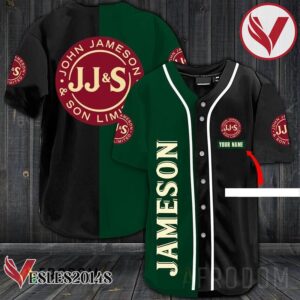 Personalized Jameson Whiskey Baseball Jersey Shirt, Perfect Gifts For Fans - Vesles2014S