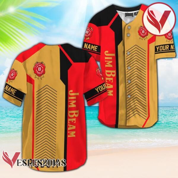 Personalized Jim Beam Whiskey Baseball Jersey, Perfect Gifts For Fans - Vesles2014S