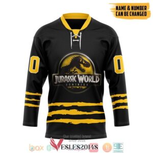 Personalized Jurassic World Dominion Hockey Jersey Shirt, Trending Gifts For Fans - Vesles2014s 1