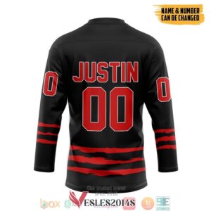 Personalized Jurassic World Red Hockey Jersey Shirt, Trending Gifts For Fans - Vesles2014s 2